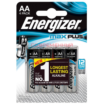 Батарейка ENERGIZER MAX Plus AA /4шт/ NEW